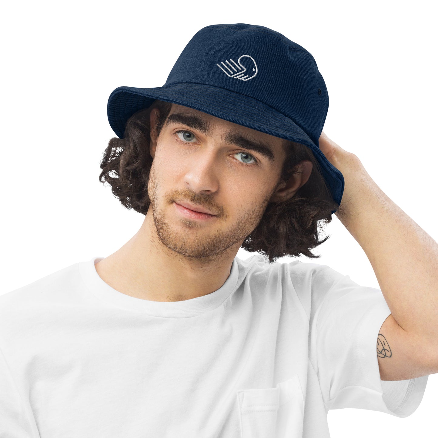 Builderall Logo Denim bucket hat