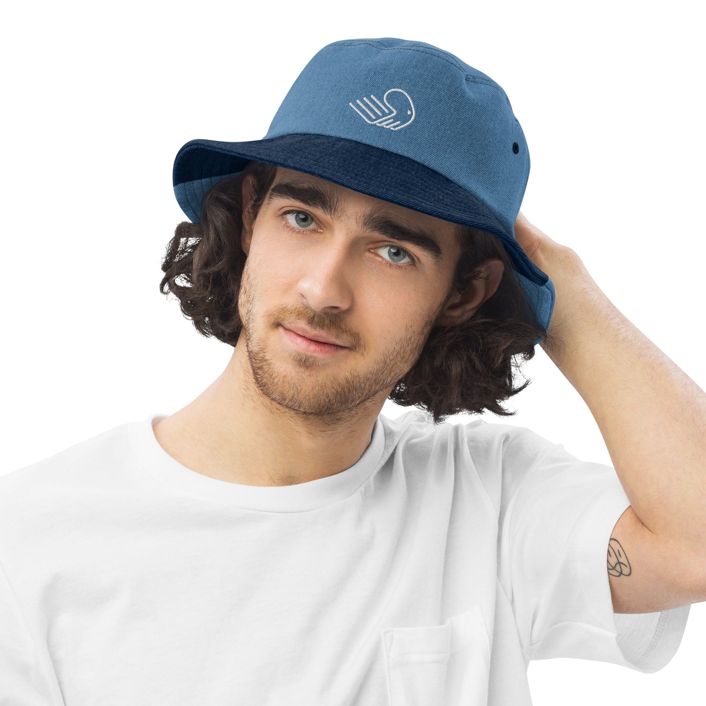 Builderall Logo Denim bucket hat