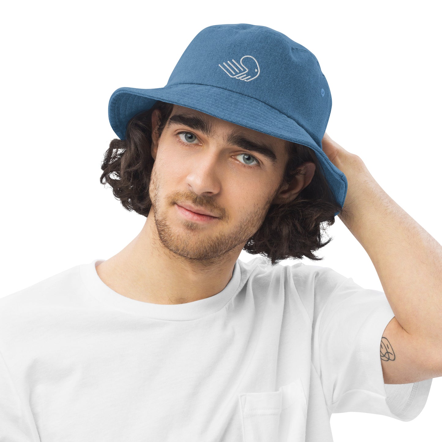 Builderall Logo Denim bucket hat