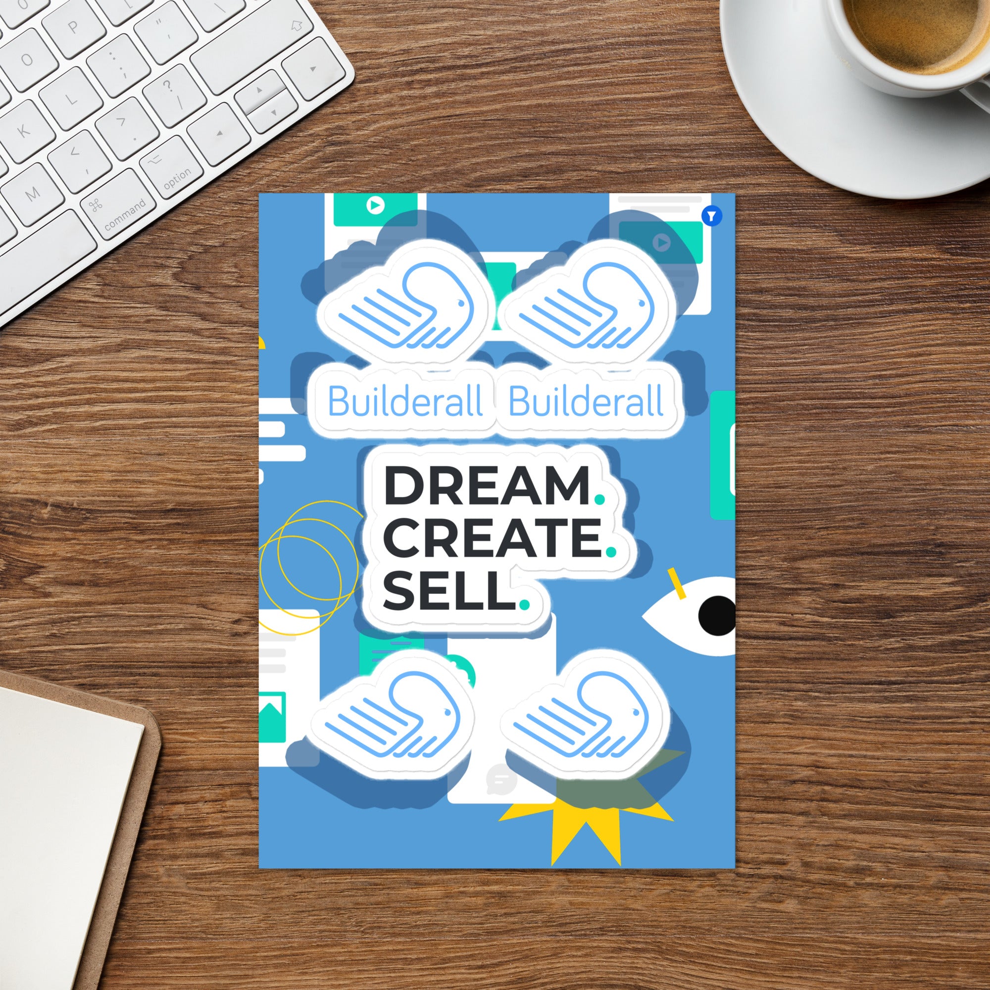 Sticker sheet – Builderall Merch Shop